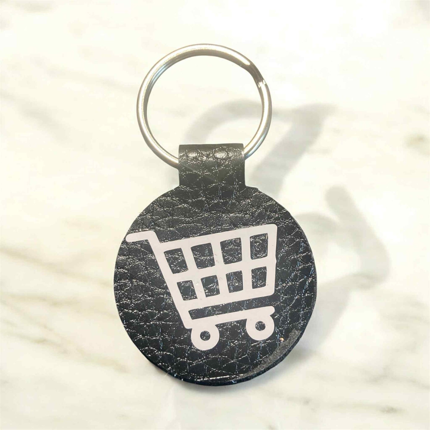 Shopping cart quarter holder keychain – durable Aldi quarter keeper for grocery trips