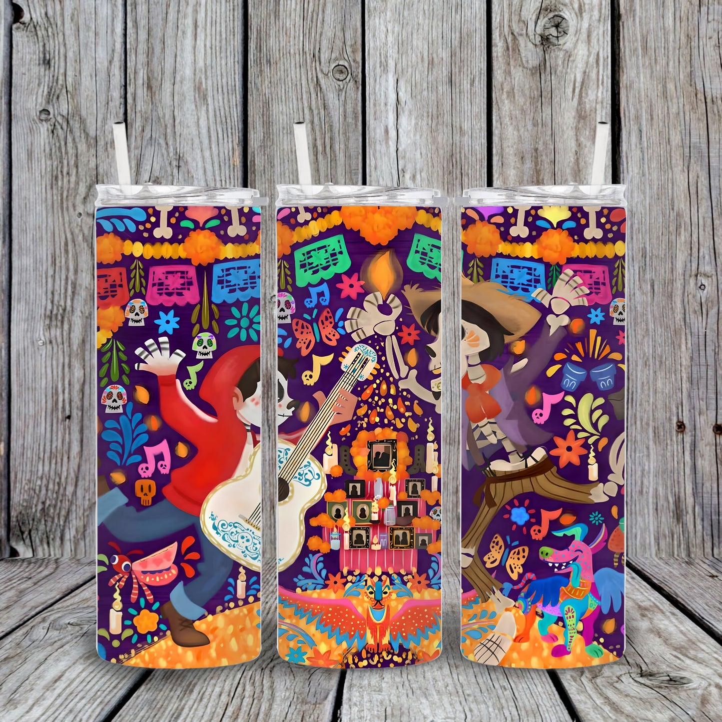 20 oz Coco (Halloween/El Dia De Los Muertos) Tumbler