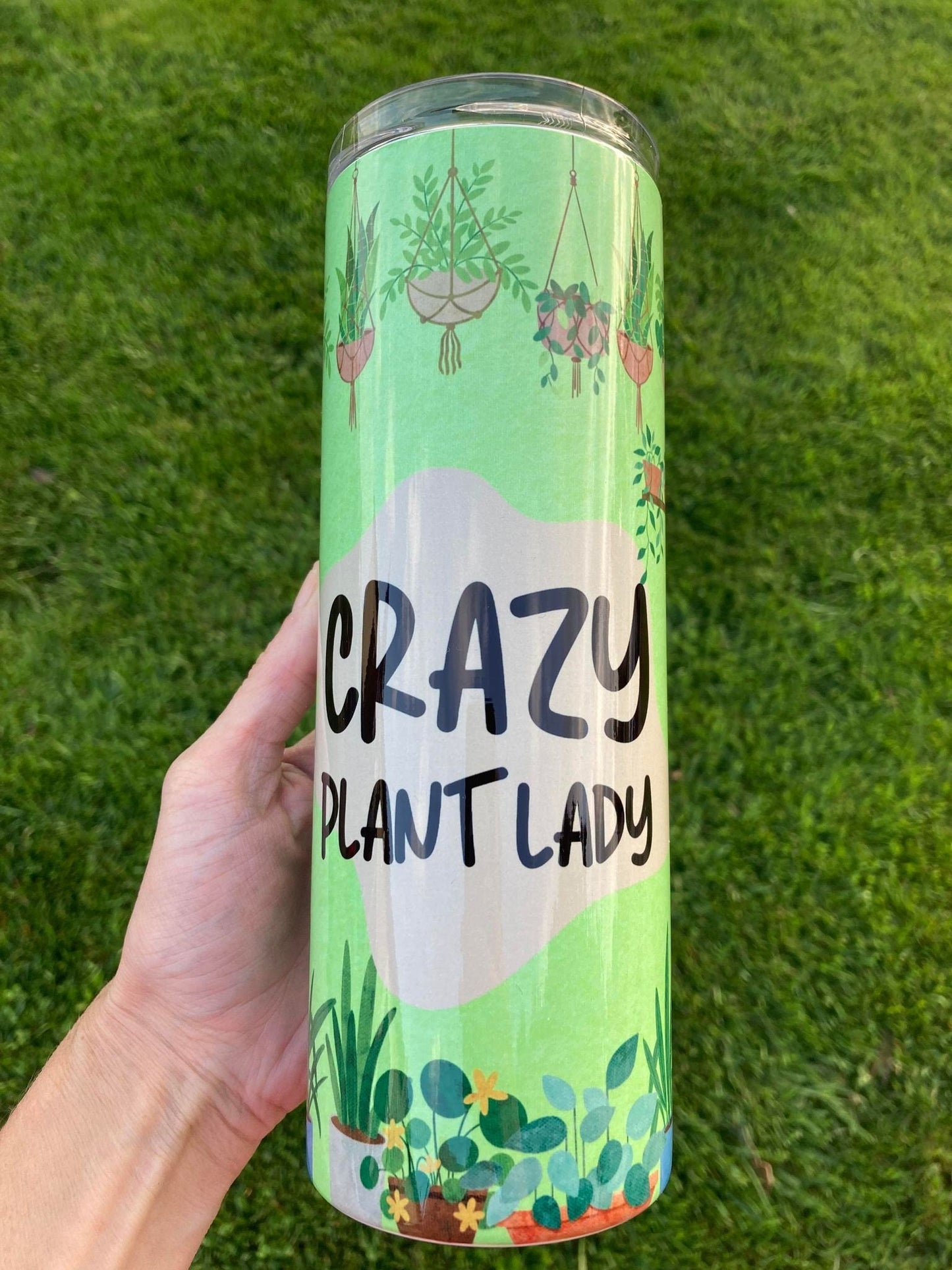 20 oz Crazy Plant Lady (Plant Mom/Succulent) Tumbler