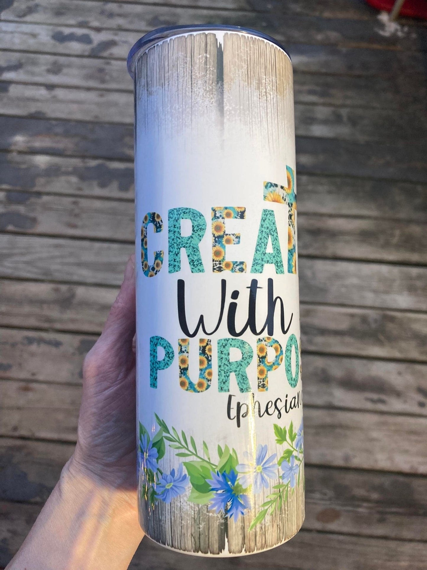 20 oz Created With a Purpose Ephesians 2:10 Tumbler