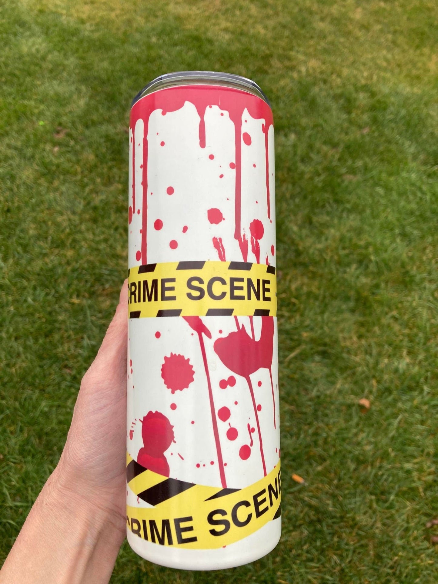 20 oz Blood Drip/Blood Splatter Halloween Crime Scene Tumbler