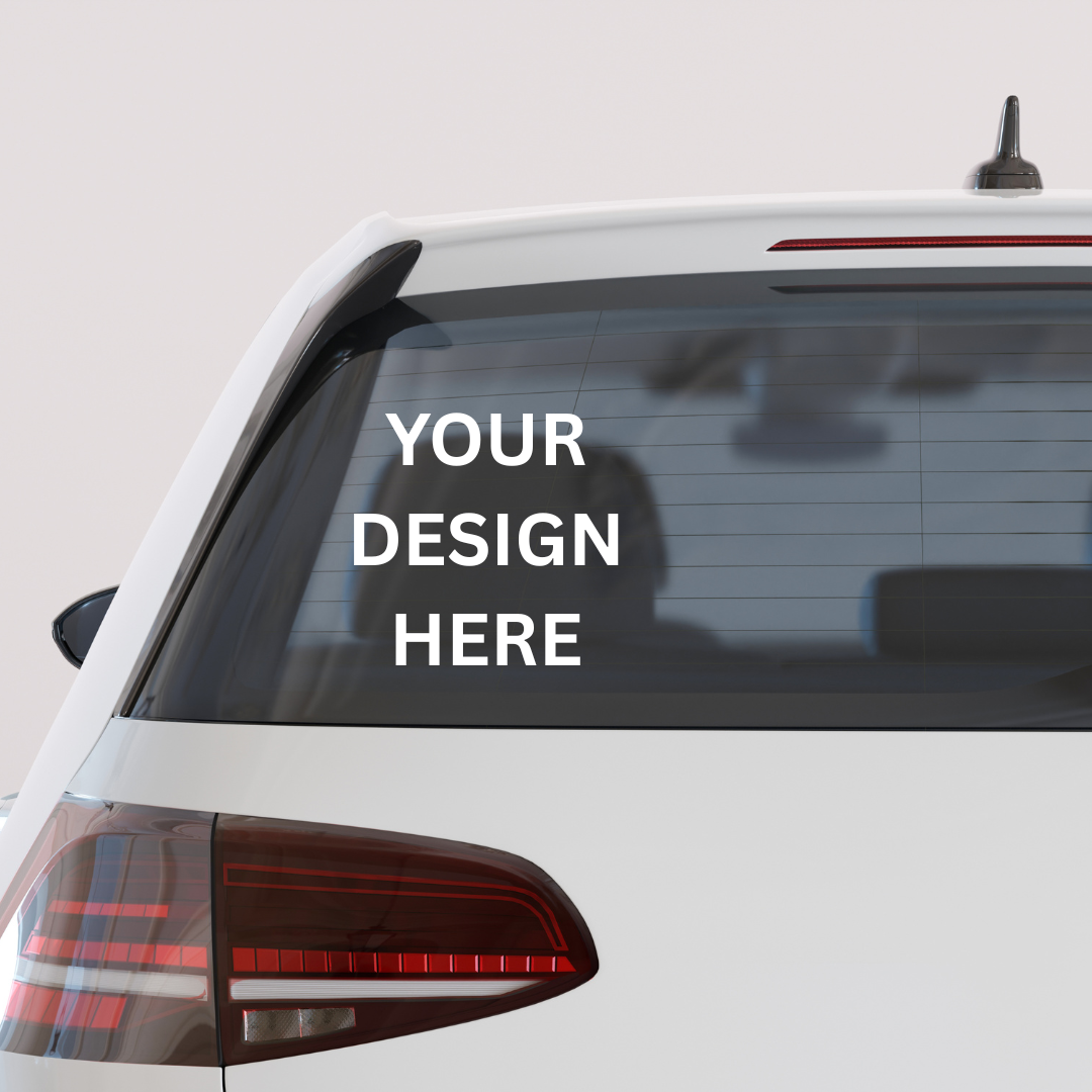 Custom vinyl car decal – personalized sticker with name, phrase, or logo – waterproof permanent vinyl for cars, trucks, laptops, and tumblers