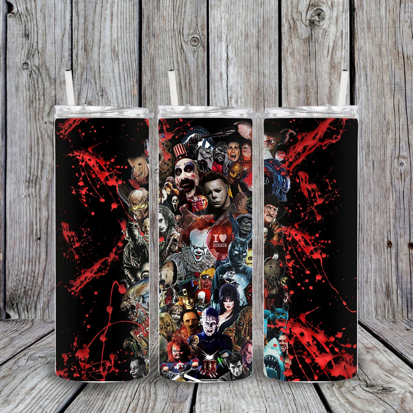 20 oz Halloween Horror Movie tumbler