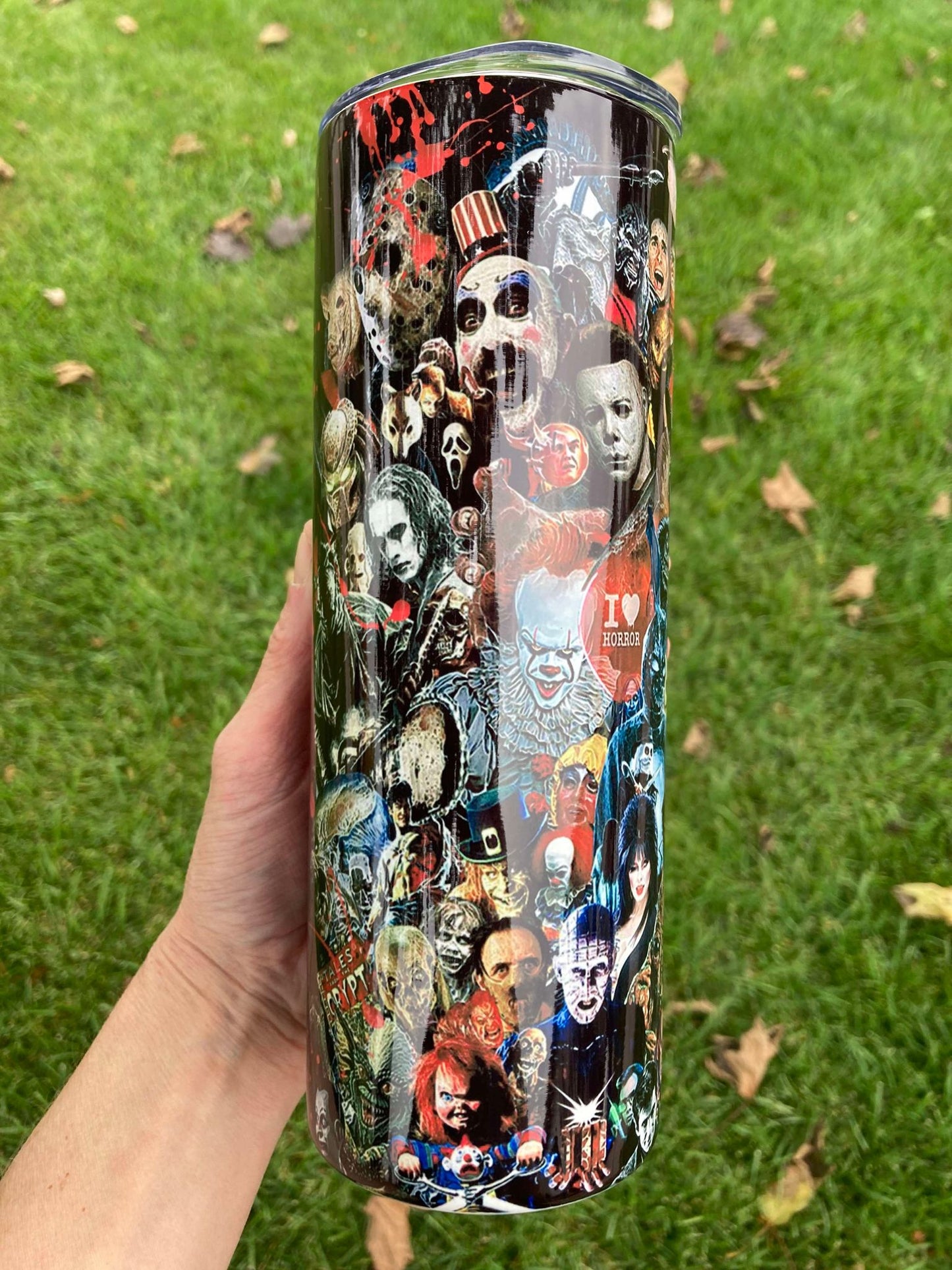 20 oz Halloween Horror Movie Stars Tumbler
