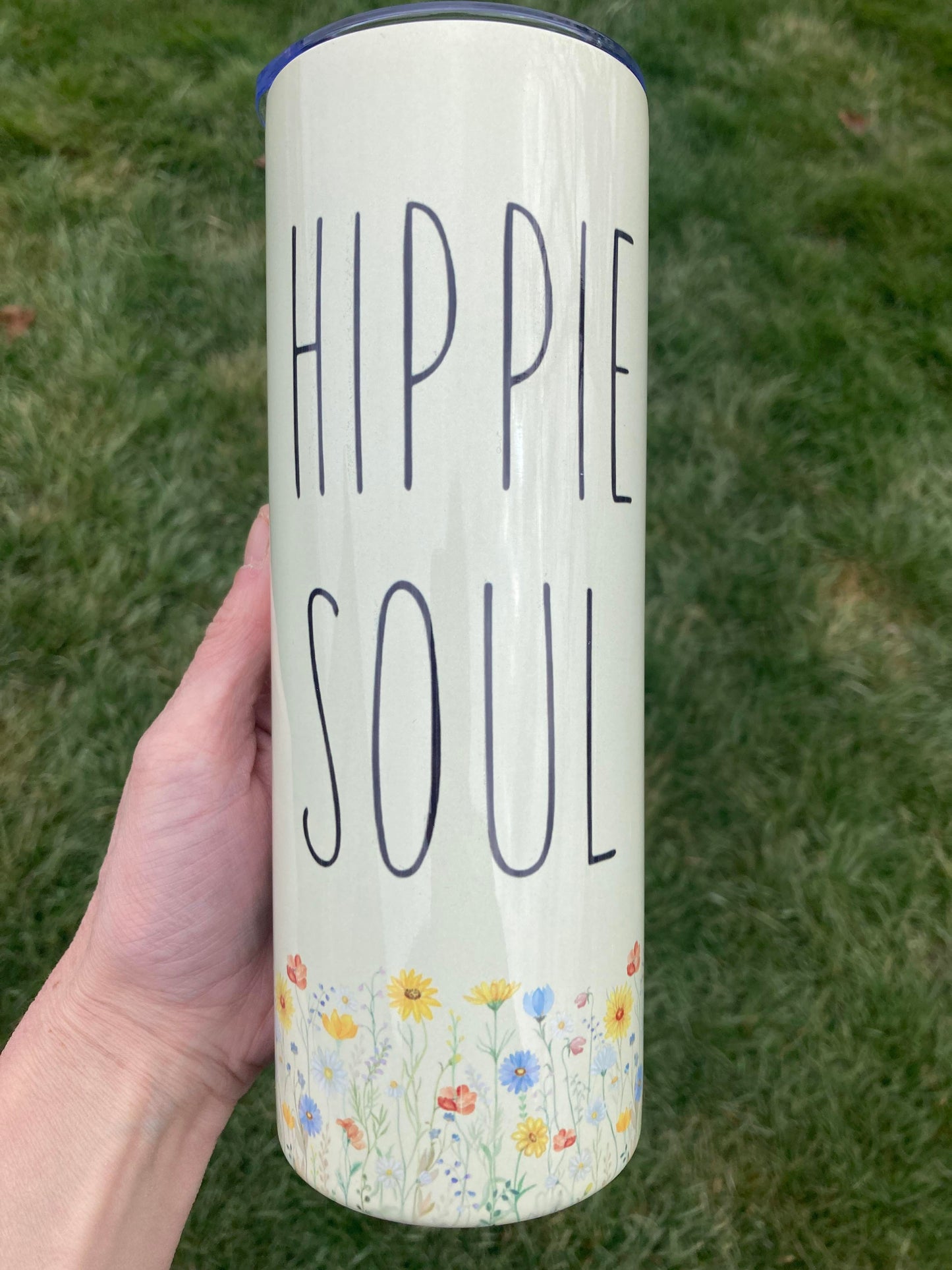 Vintage Floral design 20 oz Hippie Soul Tumbler