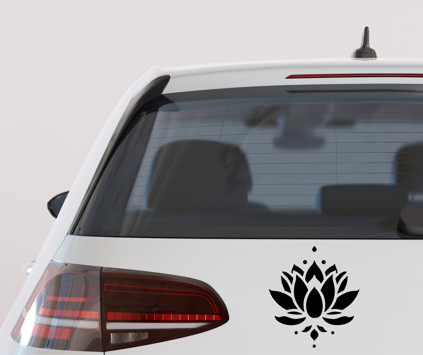 Lotus flower vinyl decal – boho yoga and spiritual sticker for cars, laptops, tumblers, or windows