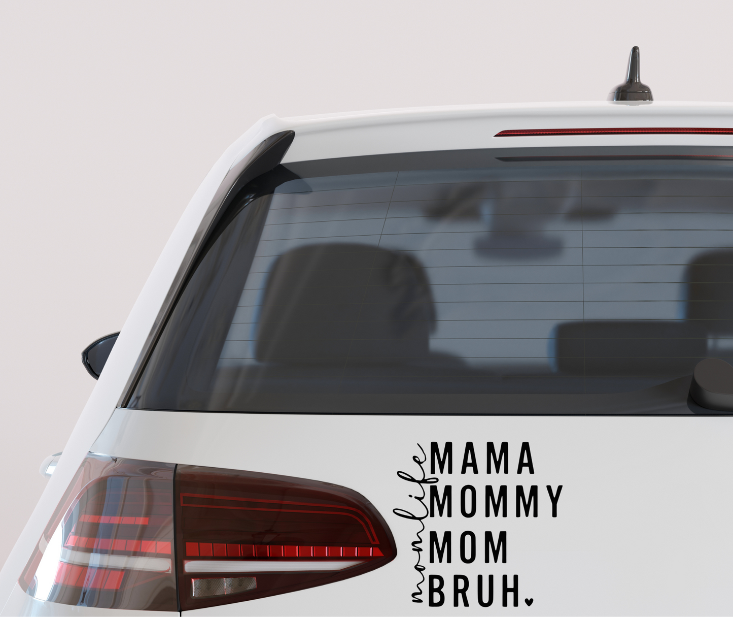 Mama, Mommy, Mom, Bruh, Momlife vinyl decal, funny motherhood sticker for cars, laptops, tumblers, and water bottles.