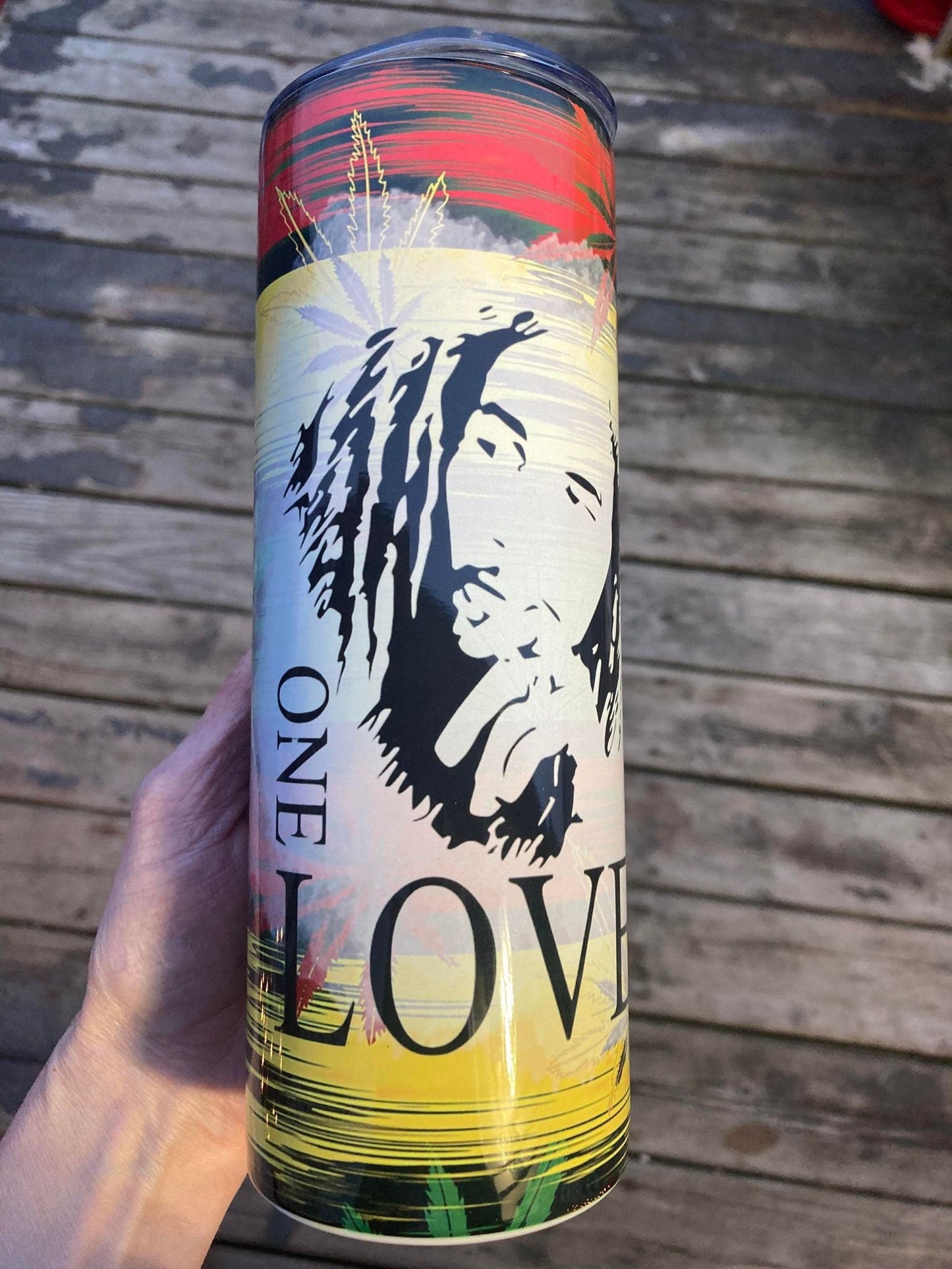 One Love Bob Marley Tumbler