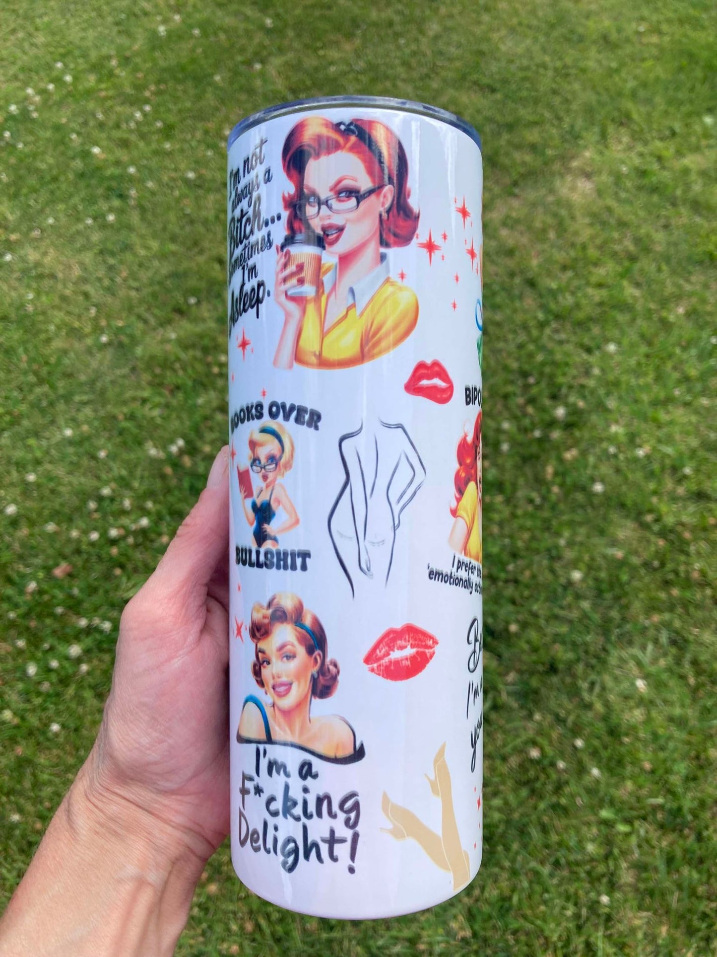 20 oz Sarcastic Pin Up Girls Tumbler