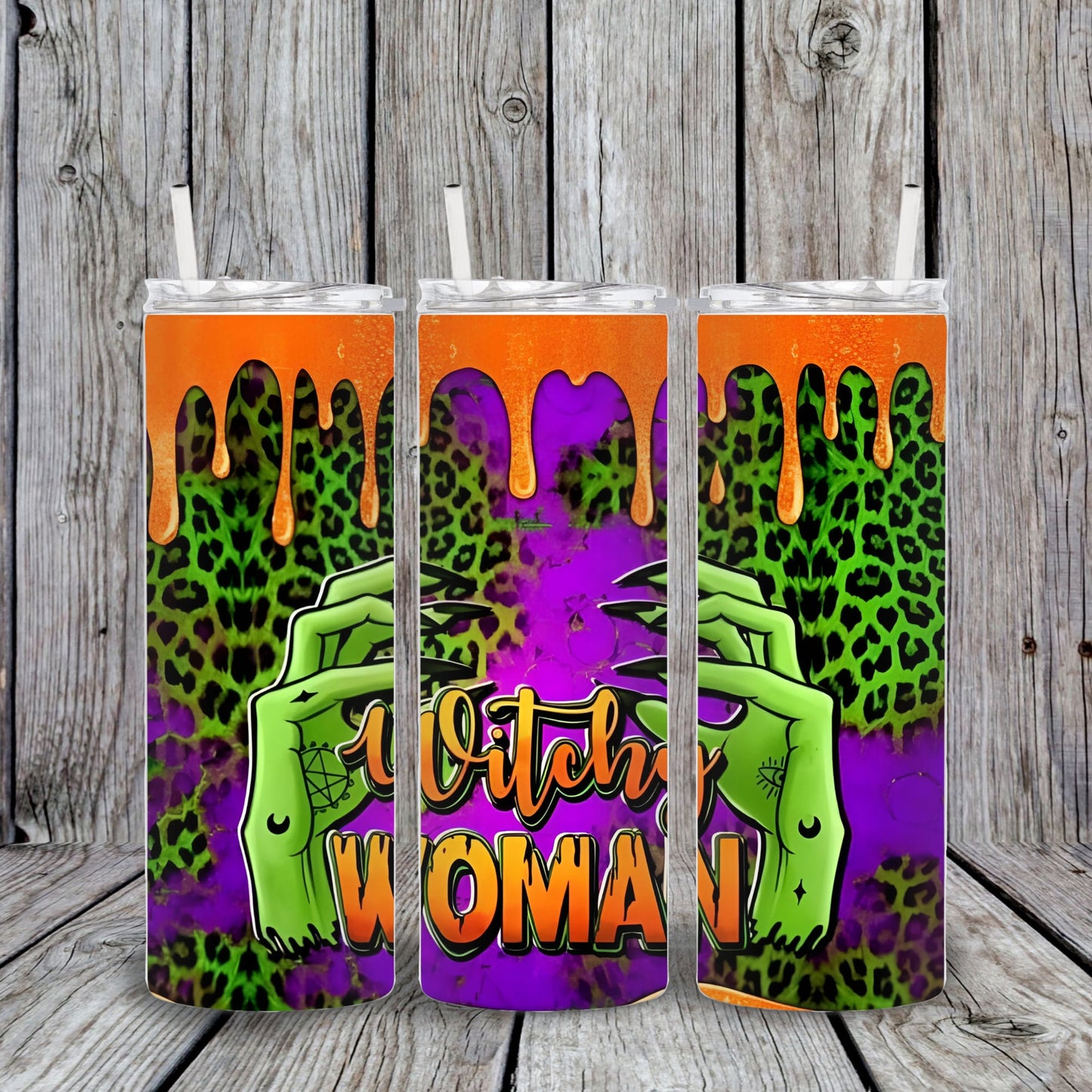 20 oz Witchy Woman Halloween Puff Tumbler with Drip