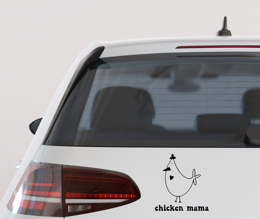 Chicken Mama vinyl car decal bumper sticker