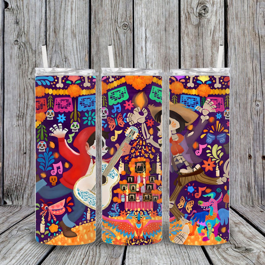 20 oz Coco (Halloween/El Dia De Los Muertos) Tumbler
