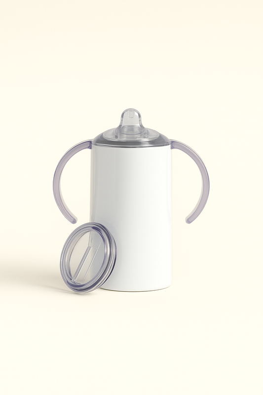 Custom 12 oz Sippy Cup – 2-in-1 Kids Tumbler with Straw Lid