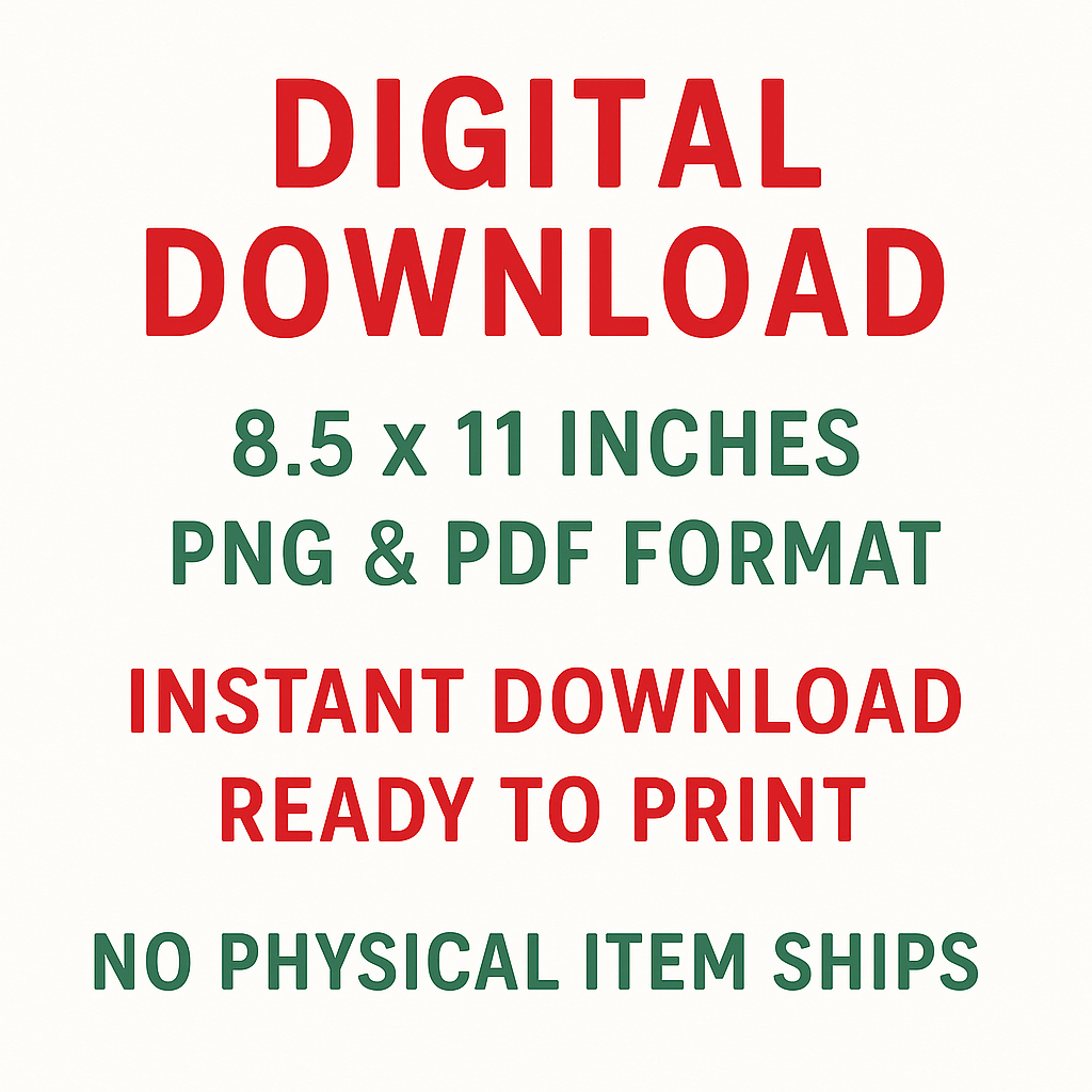 Text indicating digital download details on a white background