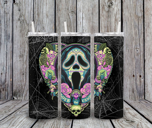 20 oz Ghostface Love the Unloved Halloween Tumbler