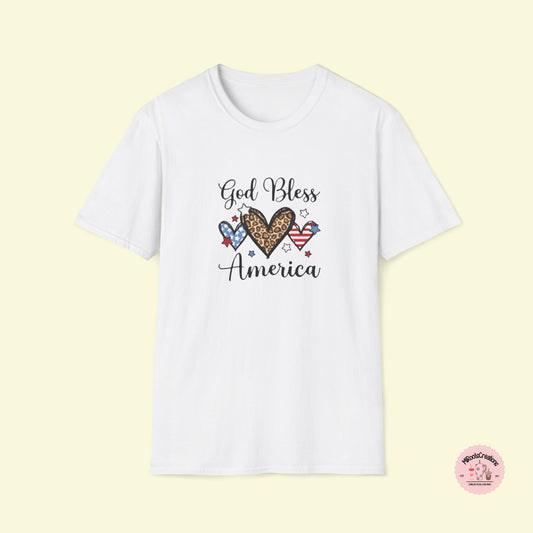 God Bless America, Patriotic 4th of July shirt. 