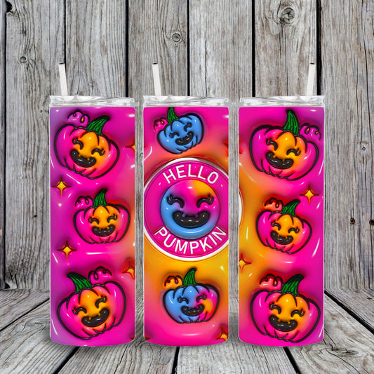 20 oz Hello Pumpkin Halloween Tumbler