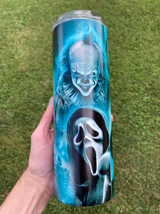 Horror Movie Stars Collage Tumbler