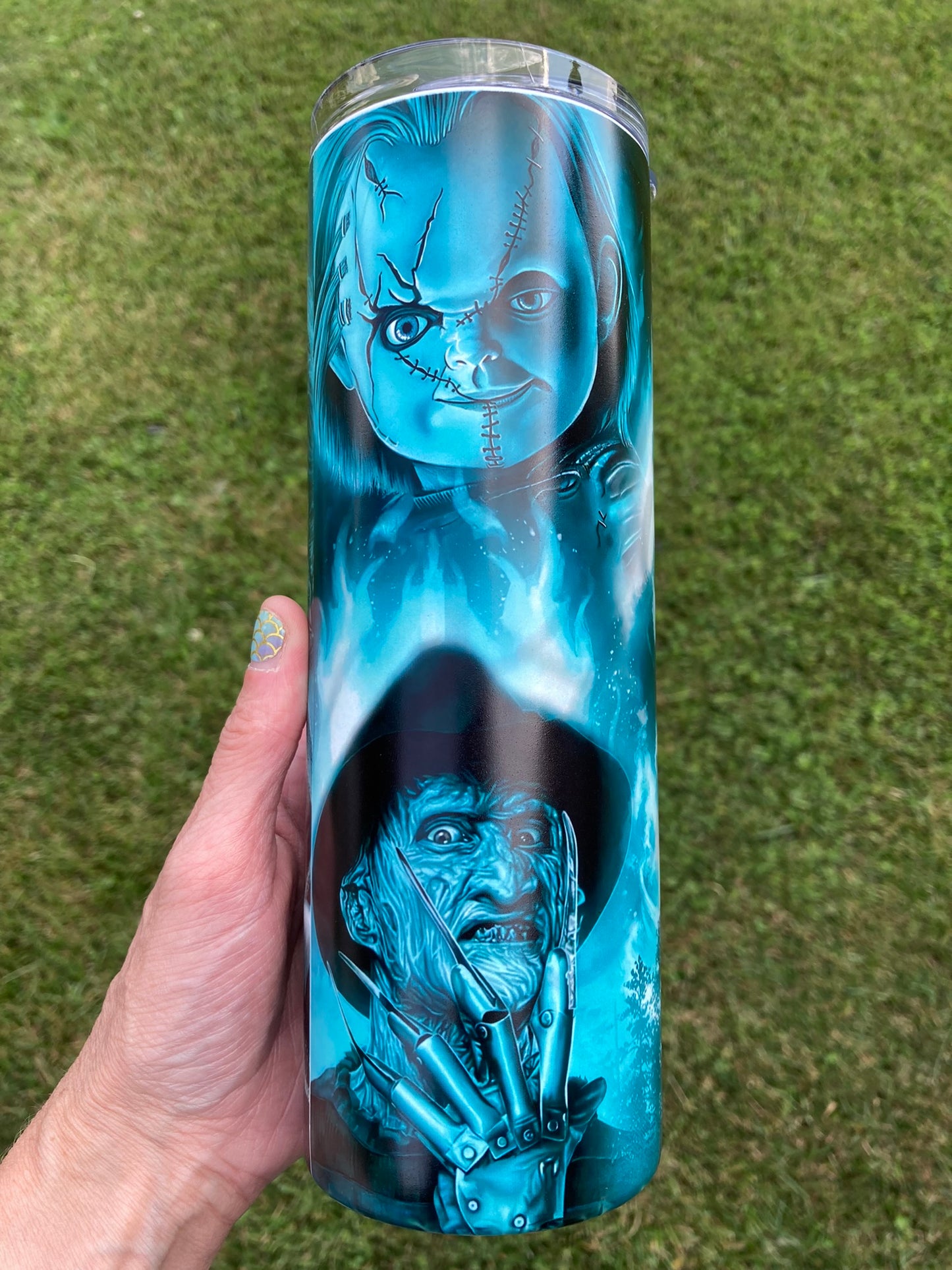 Horror Movie Stars Collage Tumbler