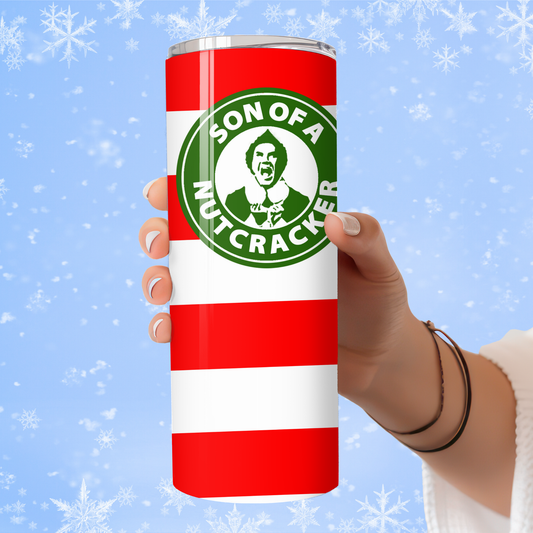 Son of a Nutcracker Christmas Tumbler | Funny Elf Movie Quote Cup