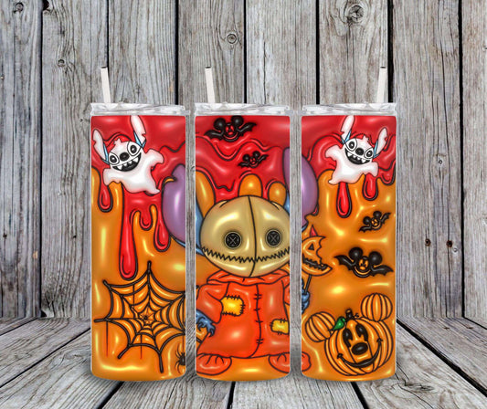 20 oz Stitch/Sam Halloween Tumbler