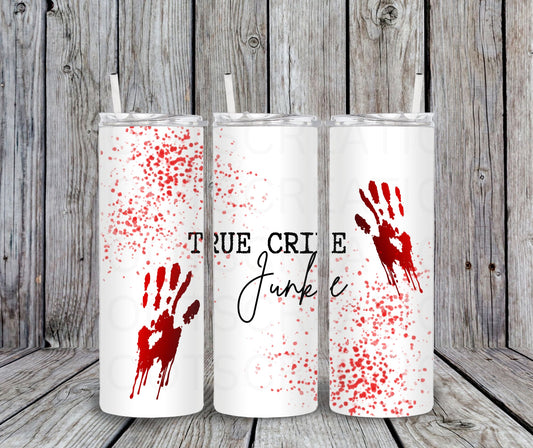 20 oz True Crime Junkie Halloween Tumbler