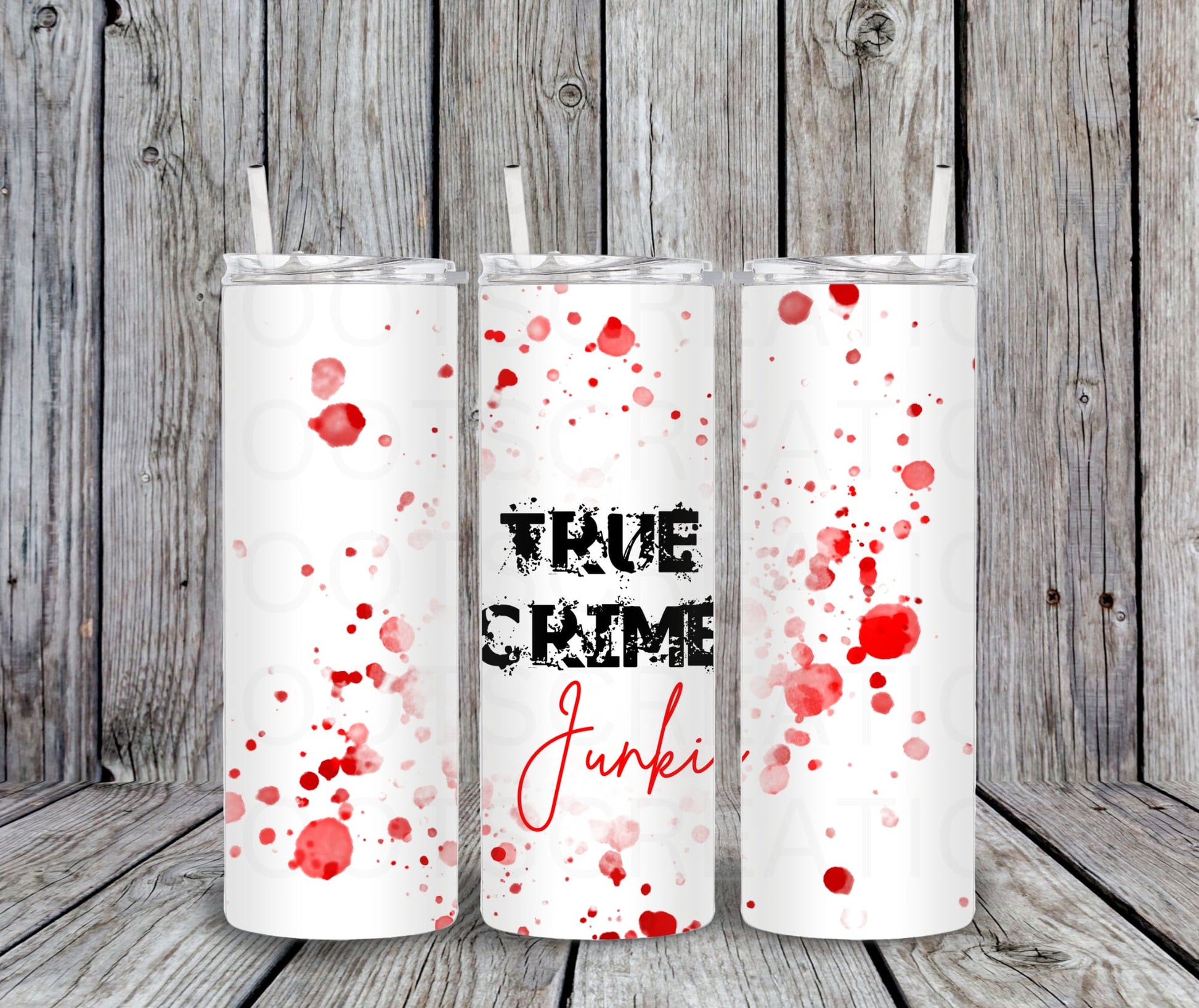20 oz True Crime Junkie Halloween Tumbler