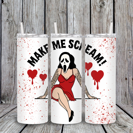 "Make Me Scream" Halloween Tumbler