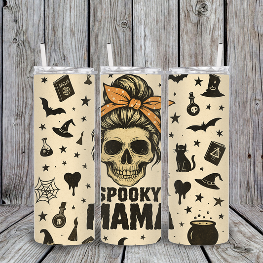 Spooky Mama Halloween Tumbler