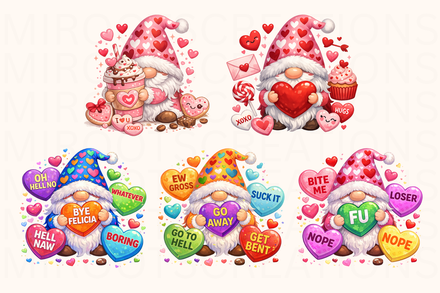 Valentine Gnome Pngs MIRootsCreations
